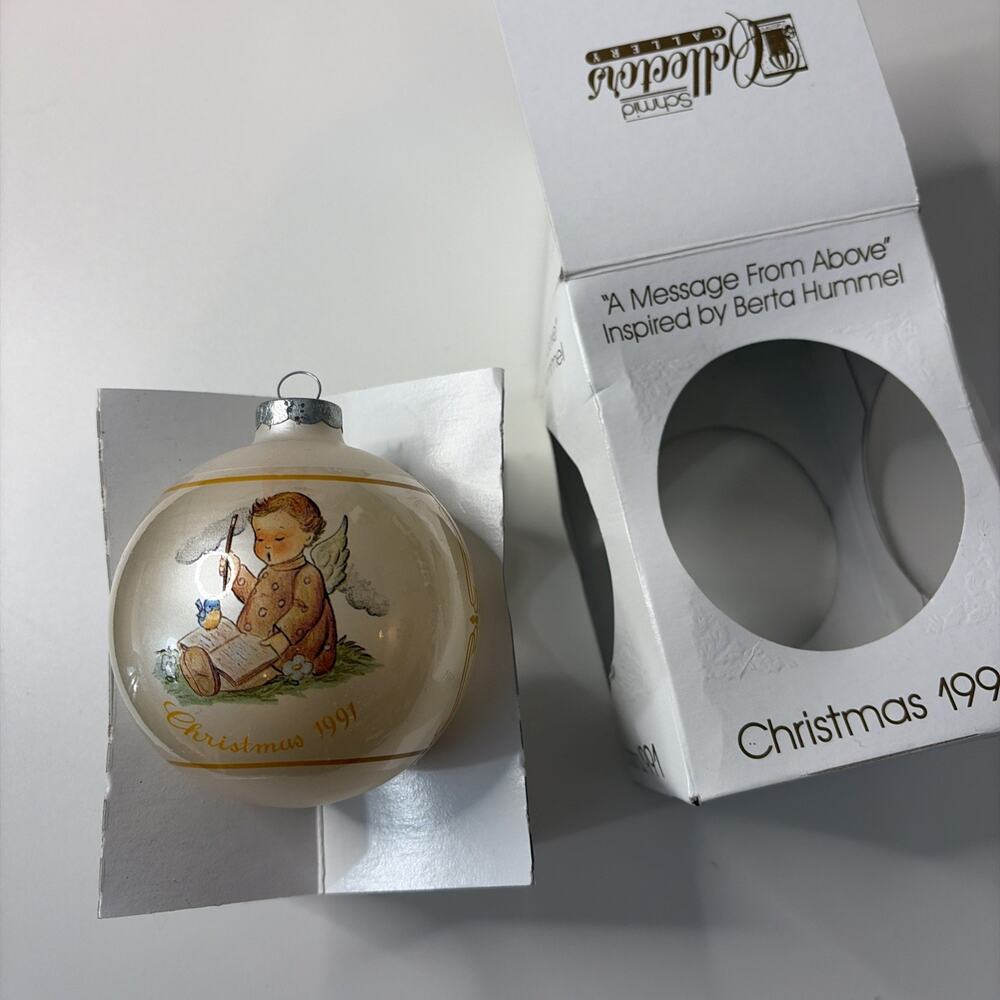 Schmid Collectors Gallery Berta Hummel 1991 A Message From Above Ornament Boxed